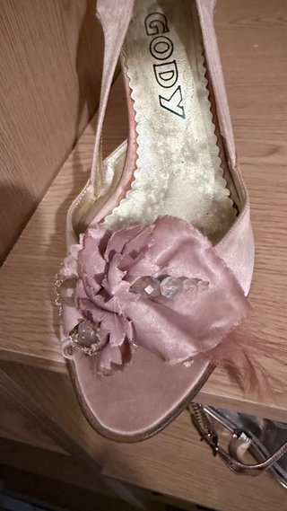Zapatos de tacón GODY dorado- rosa fiesta