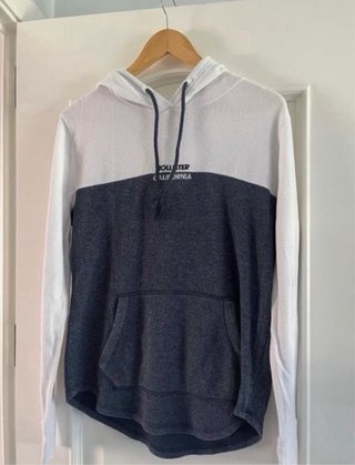 Sudadera Hollister Gris y Blanca