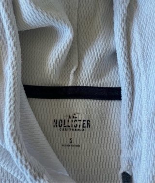 Sudadera Hollister Gris y Blanca