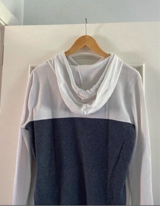 Sudadera Hollister Gris y Blanca