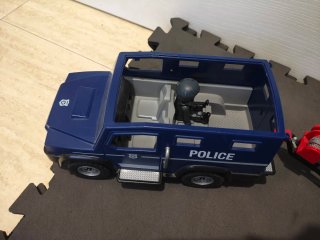 Set Playmobil Policía: Coche y Lancha