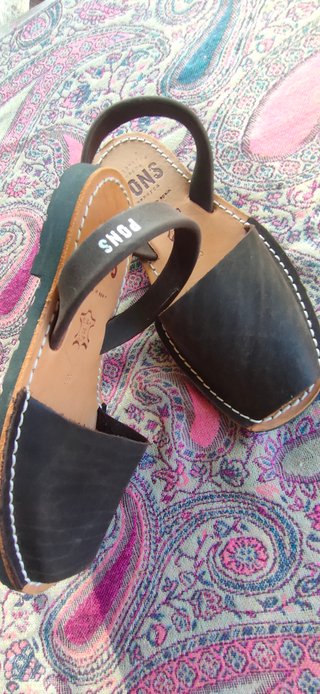 Sandalias Pons Piel Negra