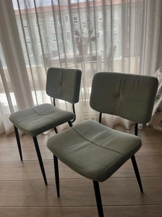 Set 4 Sillas Comedor Verde Menta