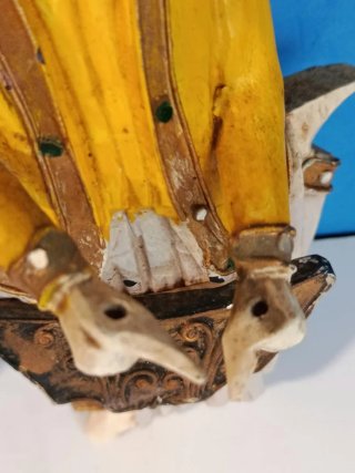Dos Tallas antiguas de madera de Birmania