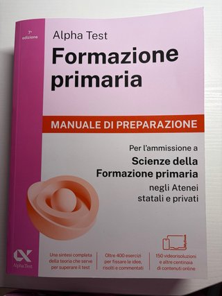 Kit di preparazione ALPHA TEST scienze f.primaria