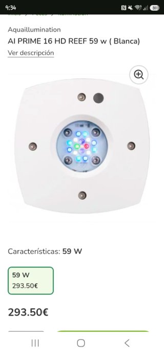 Led acuario marino AI PRIME 16HD REEF