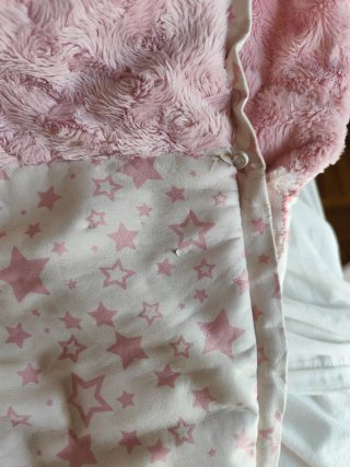 Saco de silla invierno niña rosa estrellas