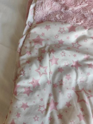 Saco de silla invierno niña rosa estrellas