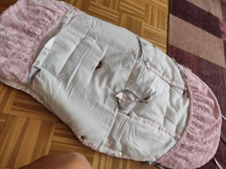 Saco de silla invierno niña rosa estrellas
