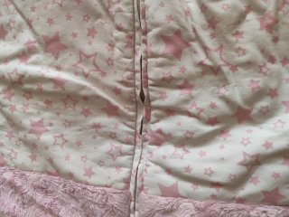 Saco de silla invierno niña rosa estrellas