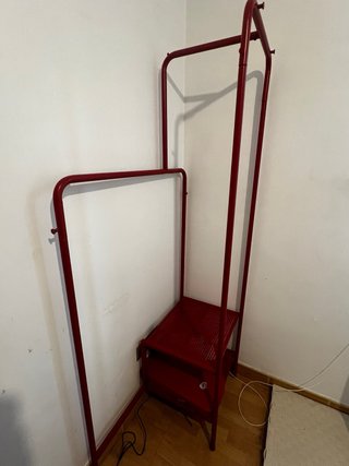 Burro de Ropa IKEA Rojo