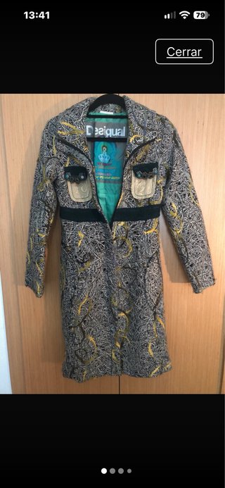 Abrigo Desigual Multicolor Talla S
