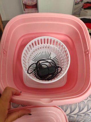 Lavadora Portátil Plegable Rosa