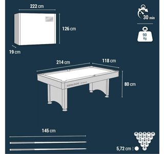 Mesa de billar profesional Geologic