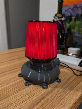 Lámpara con forma de turbo