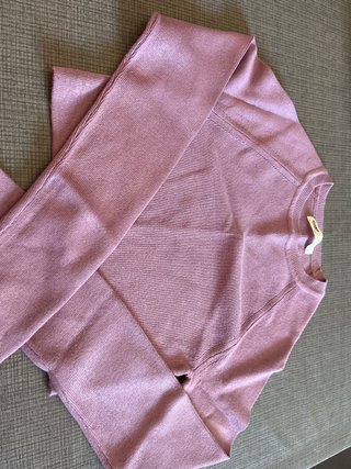 Camiseta de manga larga rosa Pull&Bear