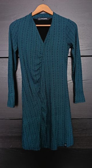 Vestido Ozergatik Teal y Negro