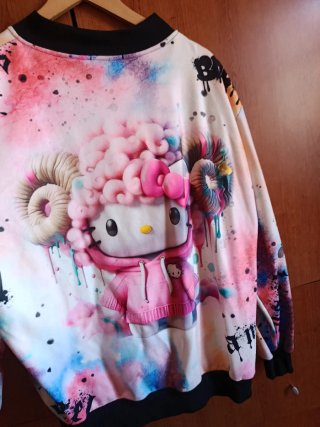 Bomber Estampada Hello Kitty