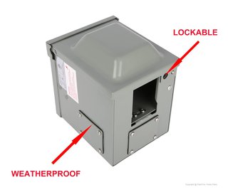 Caja PEAKTOW Exterior Toma Eléctrica