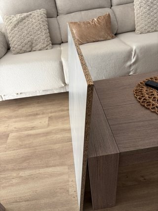 Tablero de madera gris para armario
