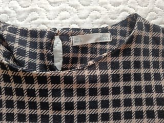 2 Vestido Sfera Cuadros Manga Larga