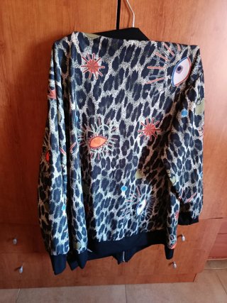 Bomber de Entretiempo Estampada