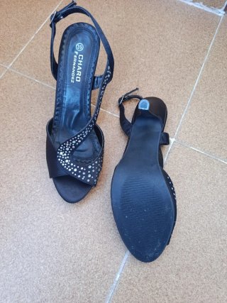 Zapatos de tacón Charo Fernandez negros talla 39