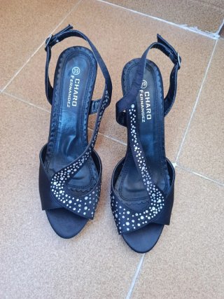 Zapatos de tacón Charo Fernandez negros talla 39