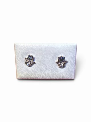 Pendientes Plata 1ª Ley Mano de Fatima