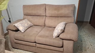 Sofá 2 plazas beige