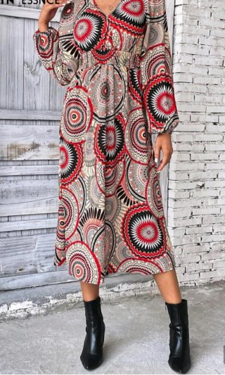 Vestido estampado otoño