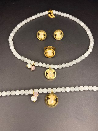 Conjunto Tous Osito Perlas