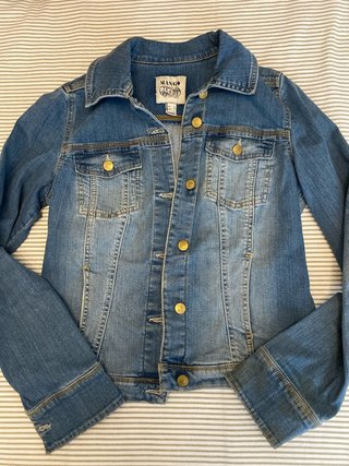 Cazadora vaquera Mango azul