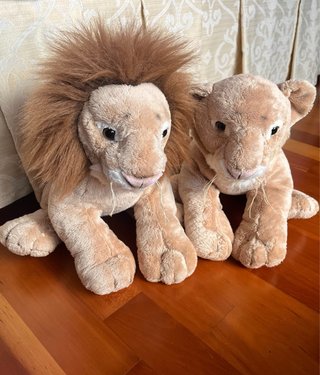 Peluches leones vintage