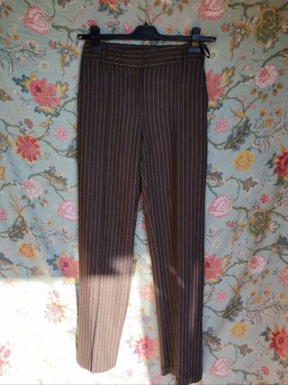 Pantaloni gessati marroni Primark