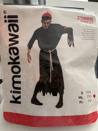 Disfraz Cura Zombie Kimokawaii Talla ML