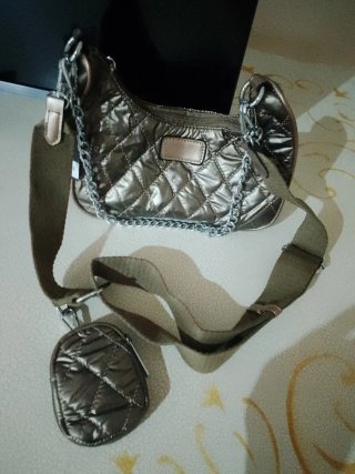 Bolso plateado Momoda Bag