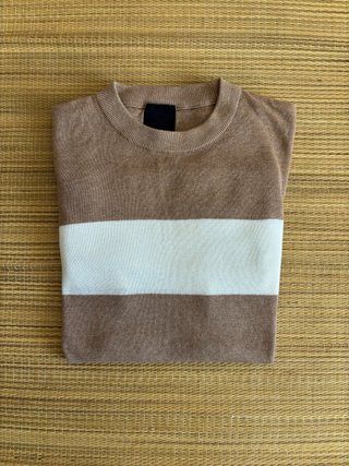 Sudadera H&M Marrón y Blanca