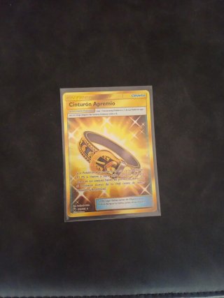 Carta Pokémon Cinturón Apremio Dorada