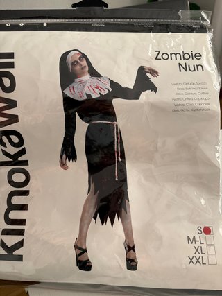 Disfraz Monja Zombi Talla S