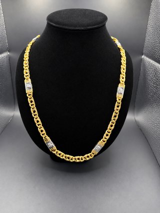 Cadena Versace Laminada Oro 18k