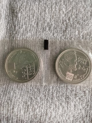 Monedas 2000 ptas 1995 Rey España Edición Limitada