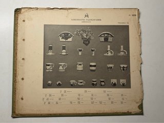 Catálogo antiguo Københavns Fajancefabrik