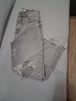 Pantalón Vaquero Lois Gris Talla S