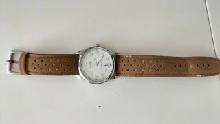 Reloj Cussi Plata y Marrón