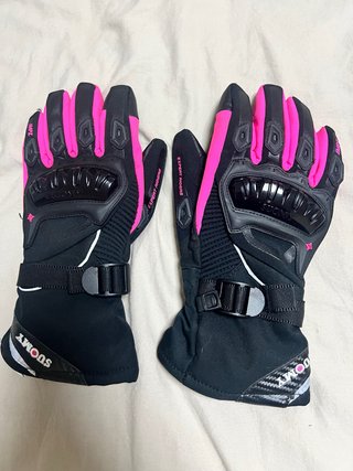Guantes Moto SUOMY IMPZ Negro/Rosa Protecciones