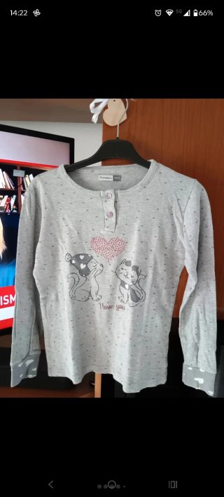 Pigiama bambina con  gattini