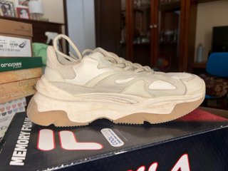 Zapatos Bershka Beige/Blanco Talla 38