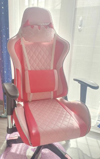 Silla Gaming gato rosa