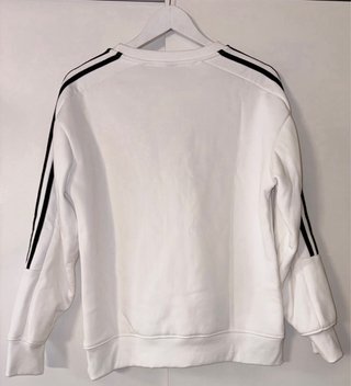 Sudadera Adid Blanca con Logo Multicolor